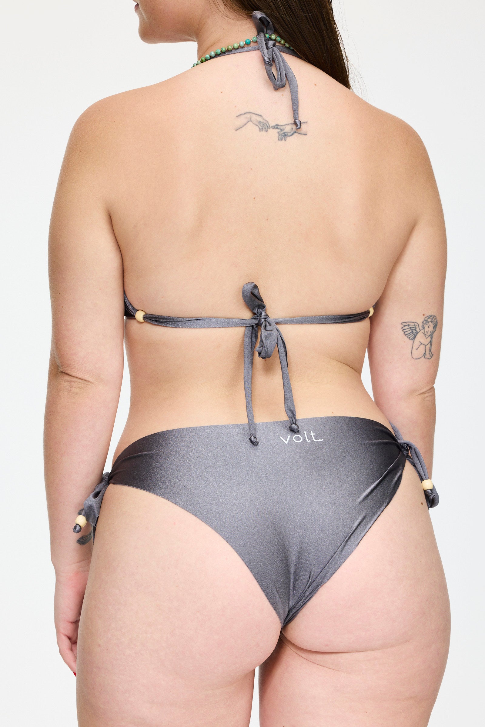 Gray Oxford PantyTop Set