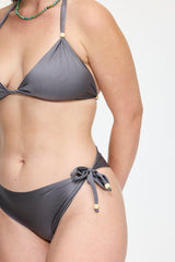 Gray Oxford PantyTop Set