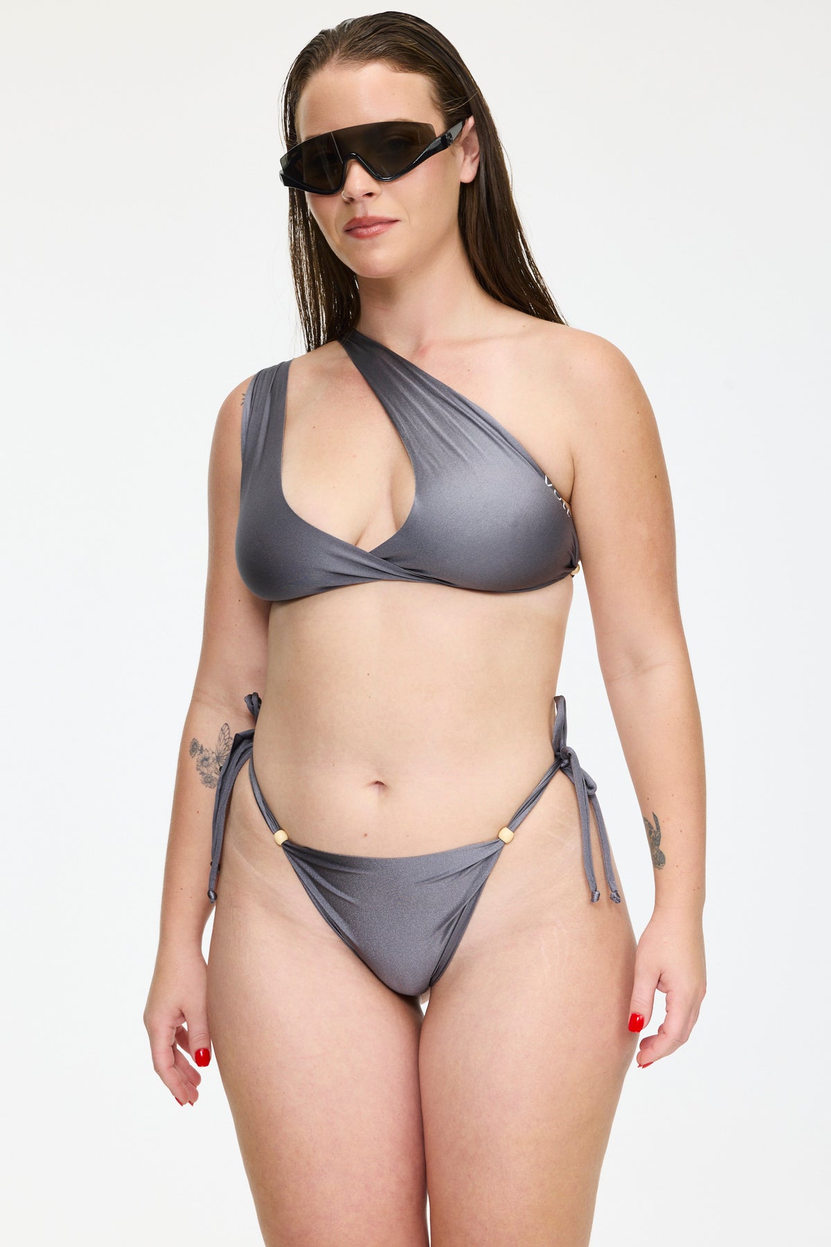 Single Gray Oxford PantyTop | VOLT