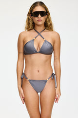 Gray Oxford PantyTop Set